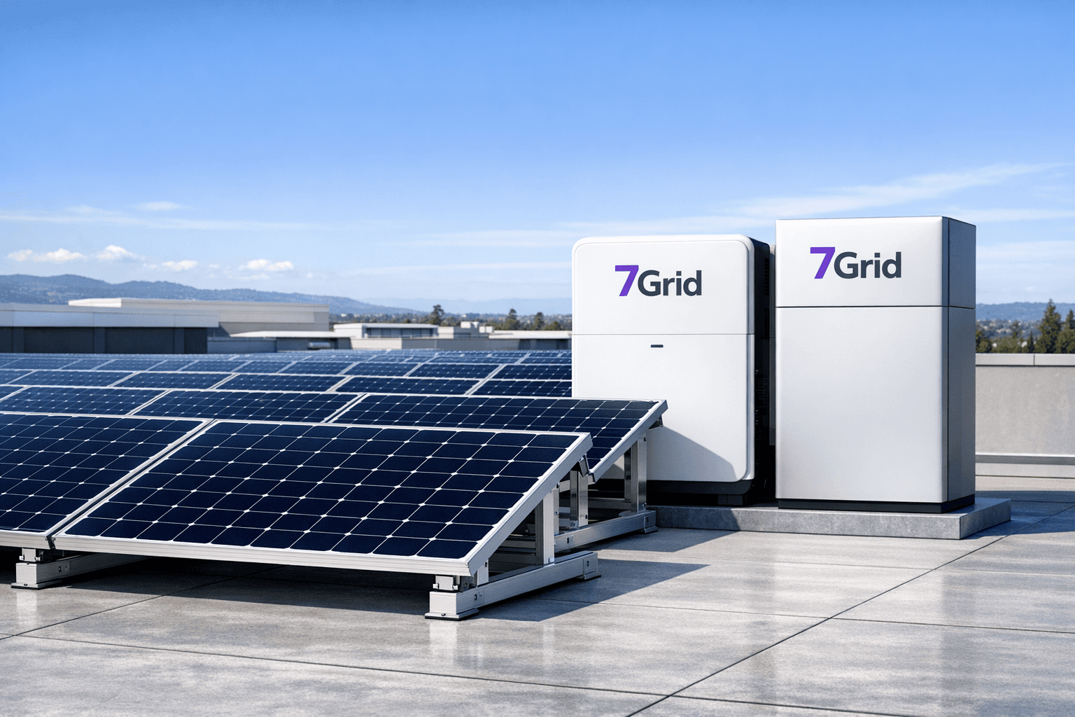7Grid solar panel installation with branded system hardware